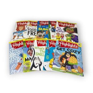 Highlights Magazine Lot of 10 2021 2022 2023 Kids Games Stories Magazines